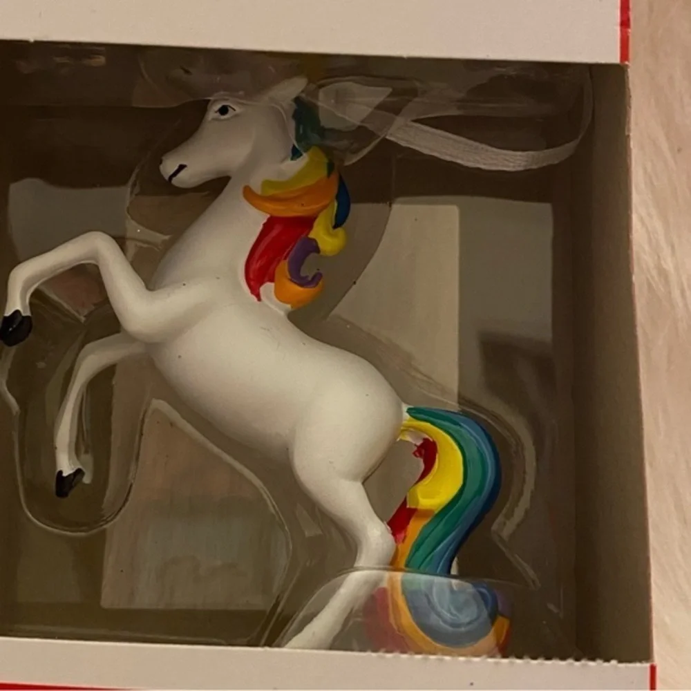 Hallmarks Unicorn Ornament Never‎ Opened New In Box Tree Christmas Holiday